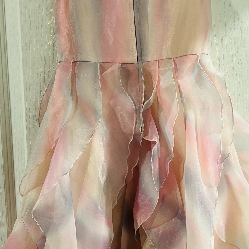 Rare Editions Pink and Cream Sequin Dress - Picture 11 of 11